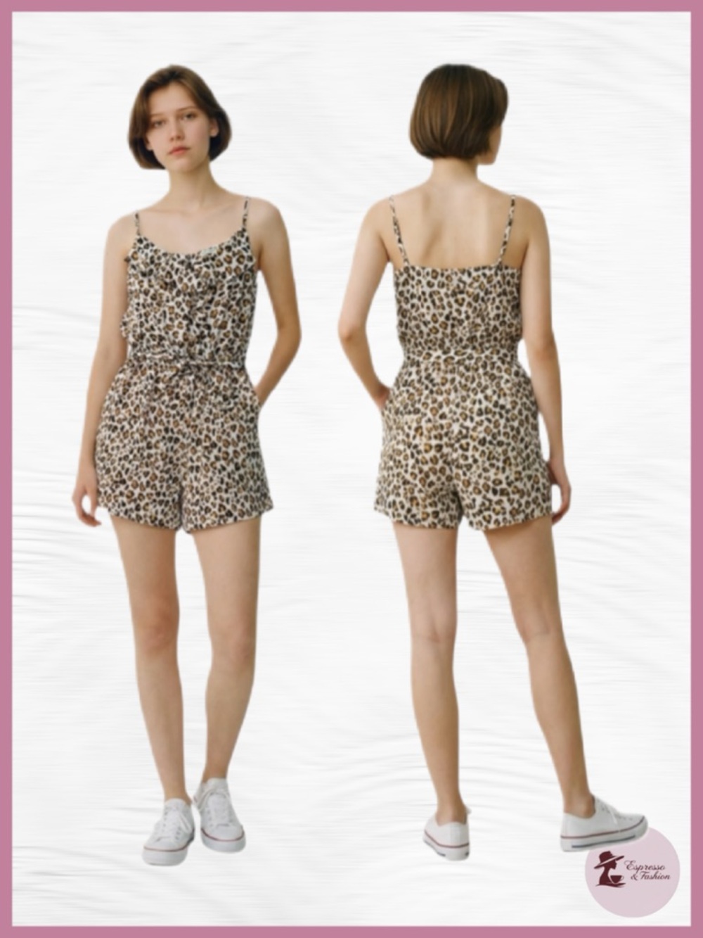 NWT Allison & Kelly Animal Print Romper